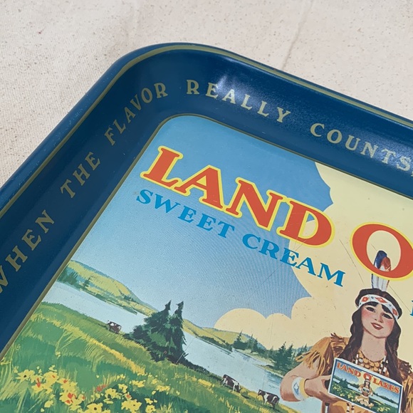 1950's Land O' Lakes Sweet Cream Butter Serving Tray ORIGINAL - Picture 15 of 16